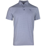 PUMA Golf Shirt - Cloudspun Mono Check Polo - Deep Navy SS26