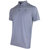 PUMA Golf Shirt - Cloudspun Mono Check Polo - Deep Navy SS26