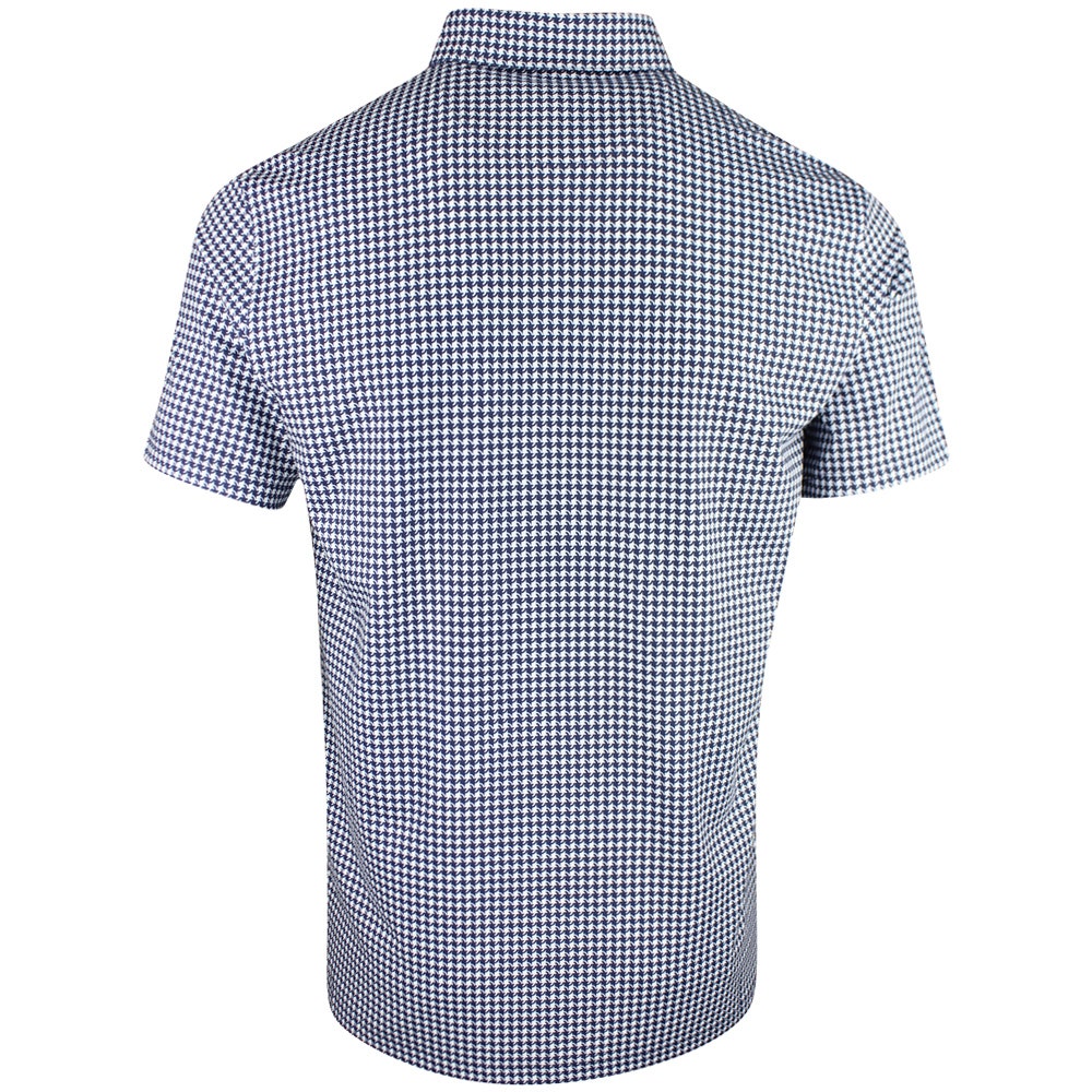 PUMA Golf Shirt - Cloudspun Mono Check Polo - Deep Navy SS26