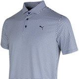 PUMA Golf Shirt - Cloudspun Mono Check Polo - Deep Navy SS26