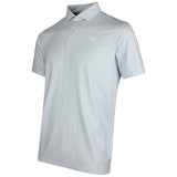 PUMA Golf Shirt - Cloudspun Mono Check Polo - Team Light Blue SS26