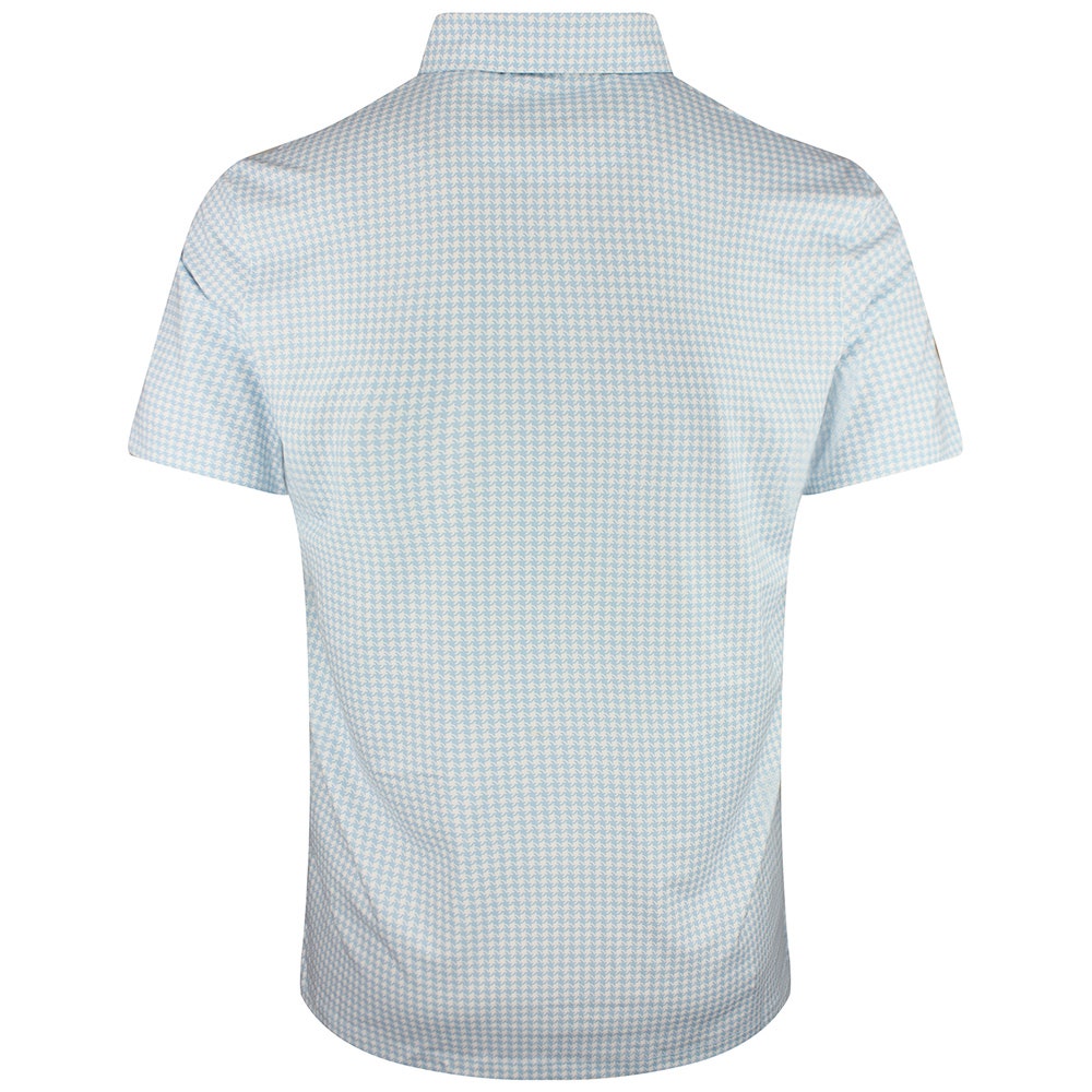 PUMA Golf Shirt - Cloudspun Mono Check Polo - Team Light Blue SS26