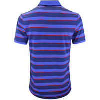 PUMA Golf Shirt - Cloudspun Stripe Polo - Blue Jewel SS26