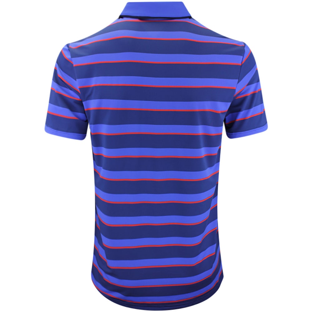 PUMA Golf Shirt - Cloudspun Stripe Polo - Blue Jewel SS26