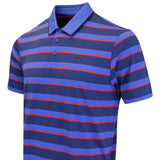 PUMA Golf Shirt - Cloudspun Stripe Polo - Blue Jewel SS26