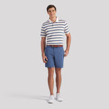 PUMA Golf Shirt - Cloudspun Stripe Polo - Dark Indigo SS26