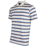 PUMA Golf Shirt - Cloudspun Stripe Polo - Dark Indigo SS26