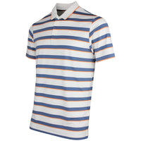 PUMA Golf Shirt - Cloudspun Stripe Polo - Dark Indigo SS26
