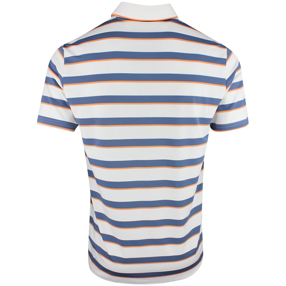 PUMA Golf Shirt - Cloudspun Stripe Polo - Dark Indigo SS26