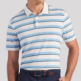 PUMA Golf Shirt - Cloudspun Stripe Polo - Team Light Blue SS26
