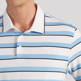 PUMA Golf Shirt - Cloudspun Stripe Polo - Team Light Blue SS26