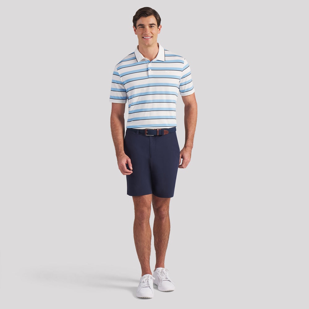 PUMA Golf Shirt - Cloudspun Stripe Polo - Team Light Blue SS26