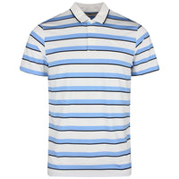 PUMA Golf Shirt - Cloudspun Stripe Polo - Team Light Blue SS26