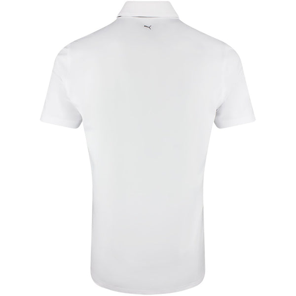 PUMA Golf Shirt - Mattr Brigade 2.0 TOUR Logo Polo - White Glow SS26
