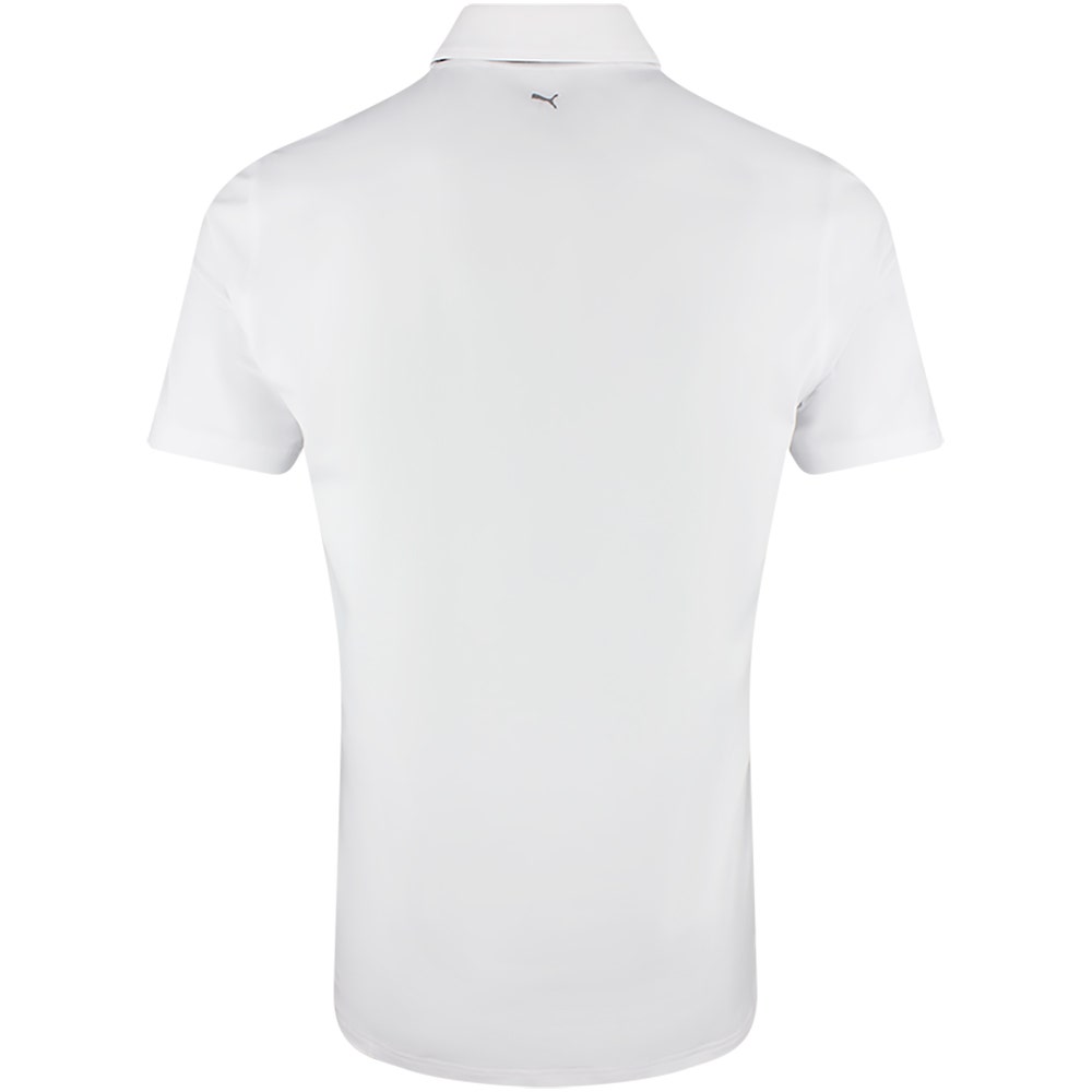 PUMA Golf Shirt - Mattr Brigade 2.0 TOUR Logo Polo - White Glow SS26