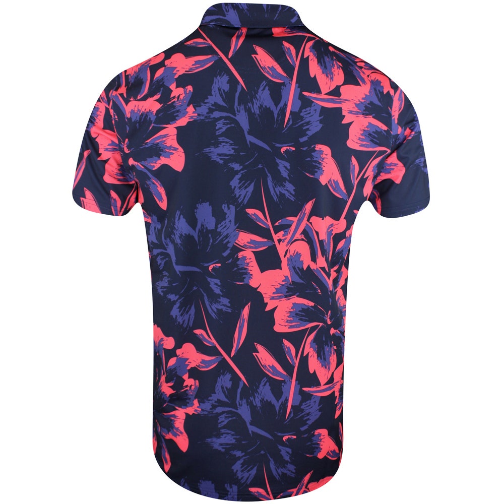 PUMA Golf Shirt - MATTR Broken Flower Polo - Deep Navy SS25