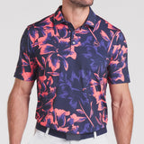 PUMA Golf Shirt - MATTR Broken Flower Polo - Deep Navy SS25