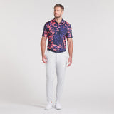 PUMA Golf Shirt - MATTR Broken Flower Polo - Deep Navy SS25