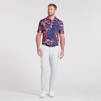 PUMA Golf Shirt - MATTR Broken Flower Polo - Deep Navy SS25