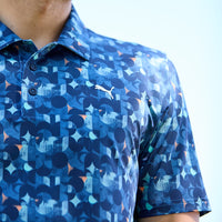 PUMA Golf Shirt - Mattr Deco Polo - Deep Navy SS26