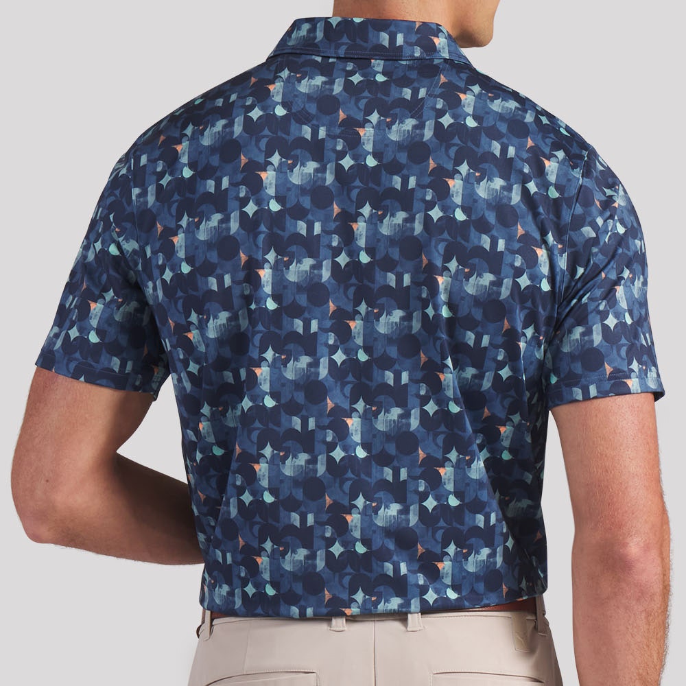 PUMA Golf Shirt - Mattr Deco Polo - Deep Navy SS26