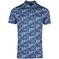 PUMA Golf Shirt - Mattr Deco Polo - Deep Navy SS26
