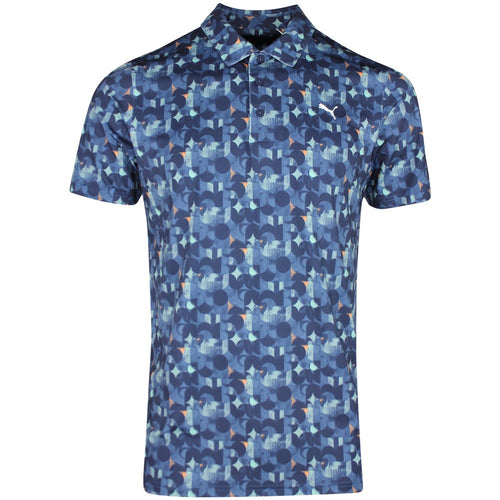 PUMA Golf Shirt - Mattr Deco Polo - Deep Navy SS26