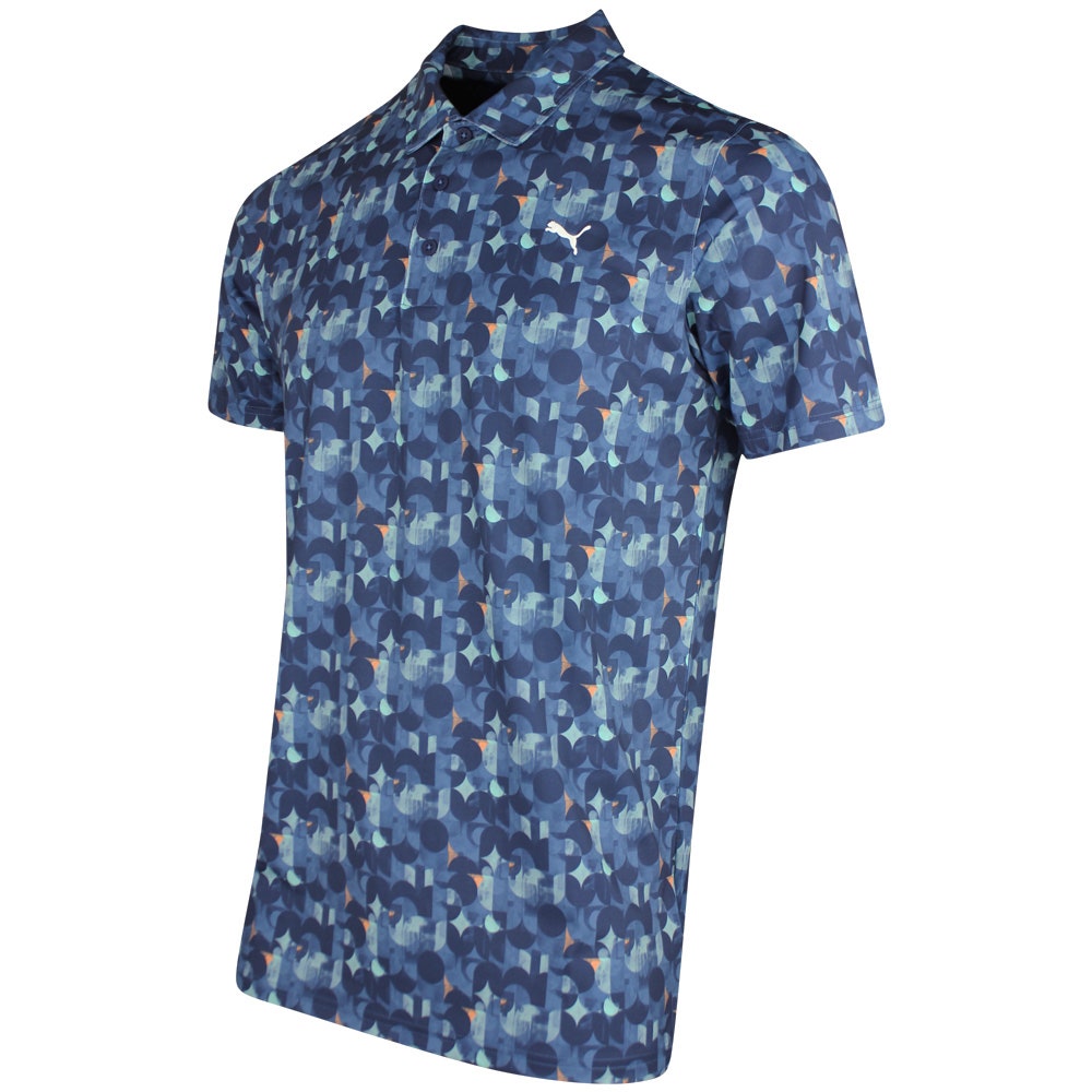PUMA Golf Shirt - Mattr Deco Polo - Deep Navy SS26