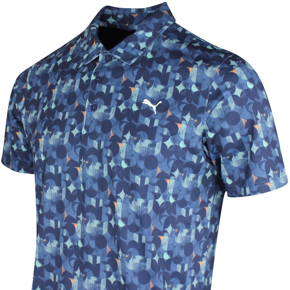 PUMA Golf Shirt - Mattr Deco Polo - Deep Navy SS26