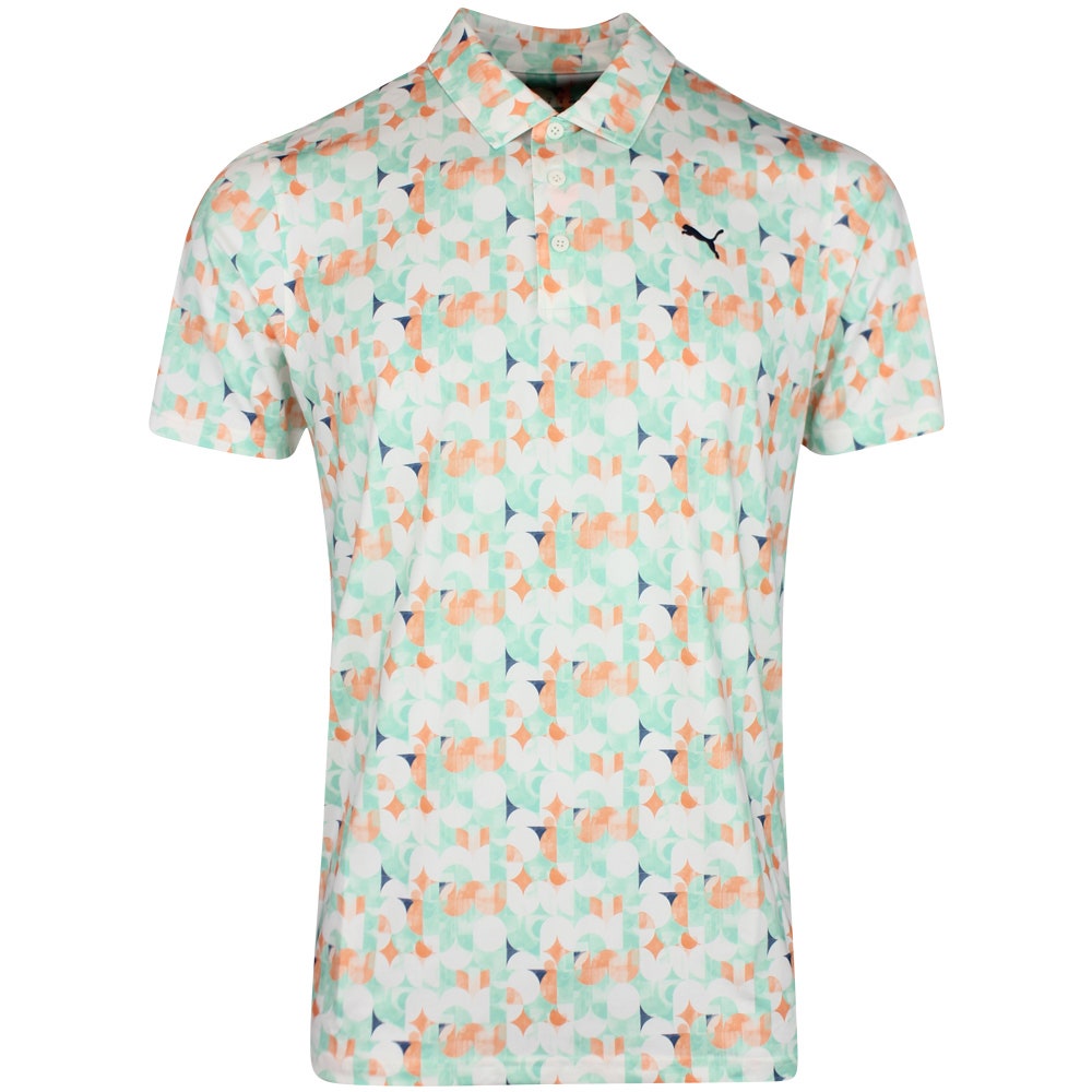 PUMA Golf Shirt - Mattr Deco Polo - Warm White SS26