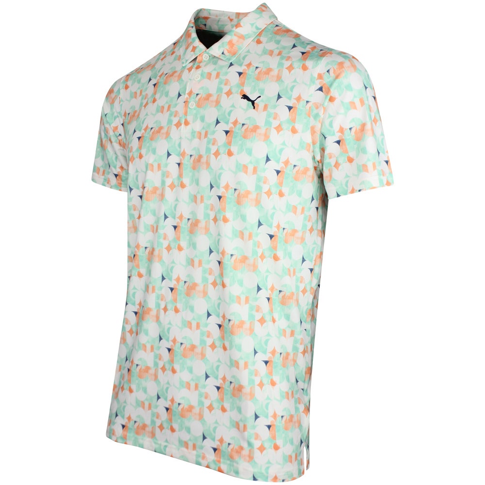PUMA Golf Shirt - Mattr Deco Polo - Warm White SS26