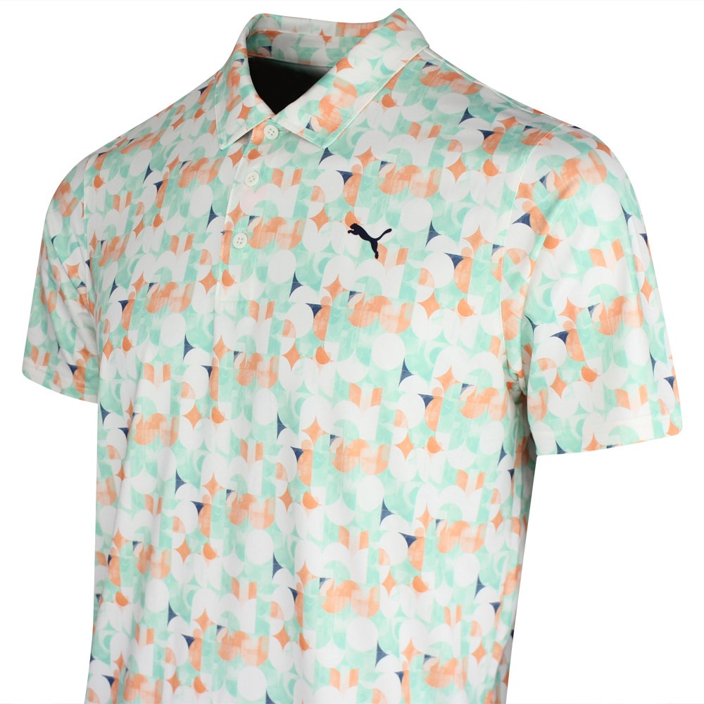 PUMA Golf Shirt - Mattr Deco Polo - Warm White SS26