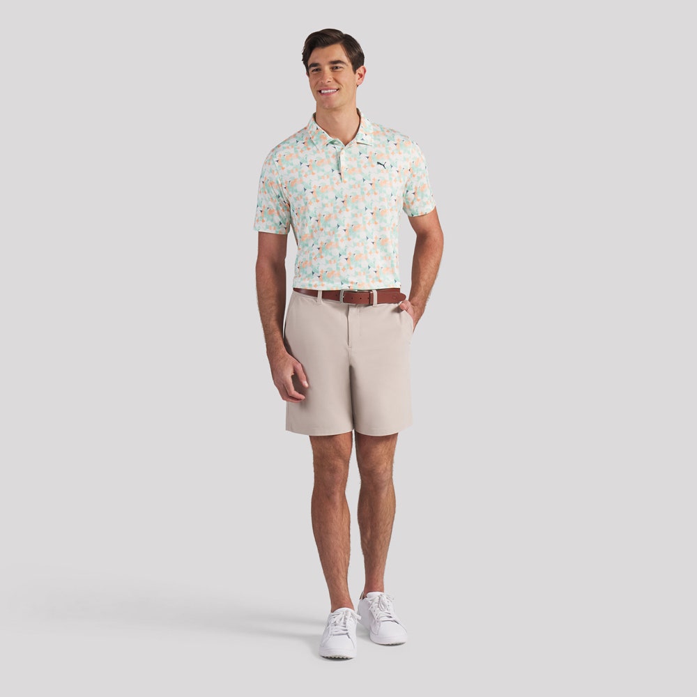 PUMA Golf Shirt - Mattr Deco Polo - Warm White SS26