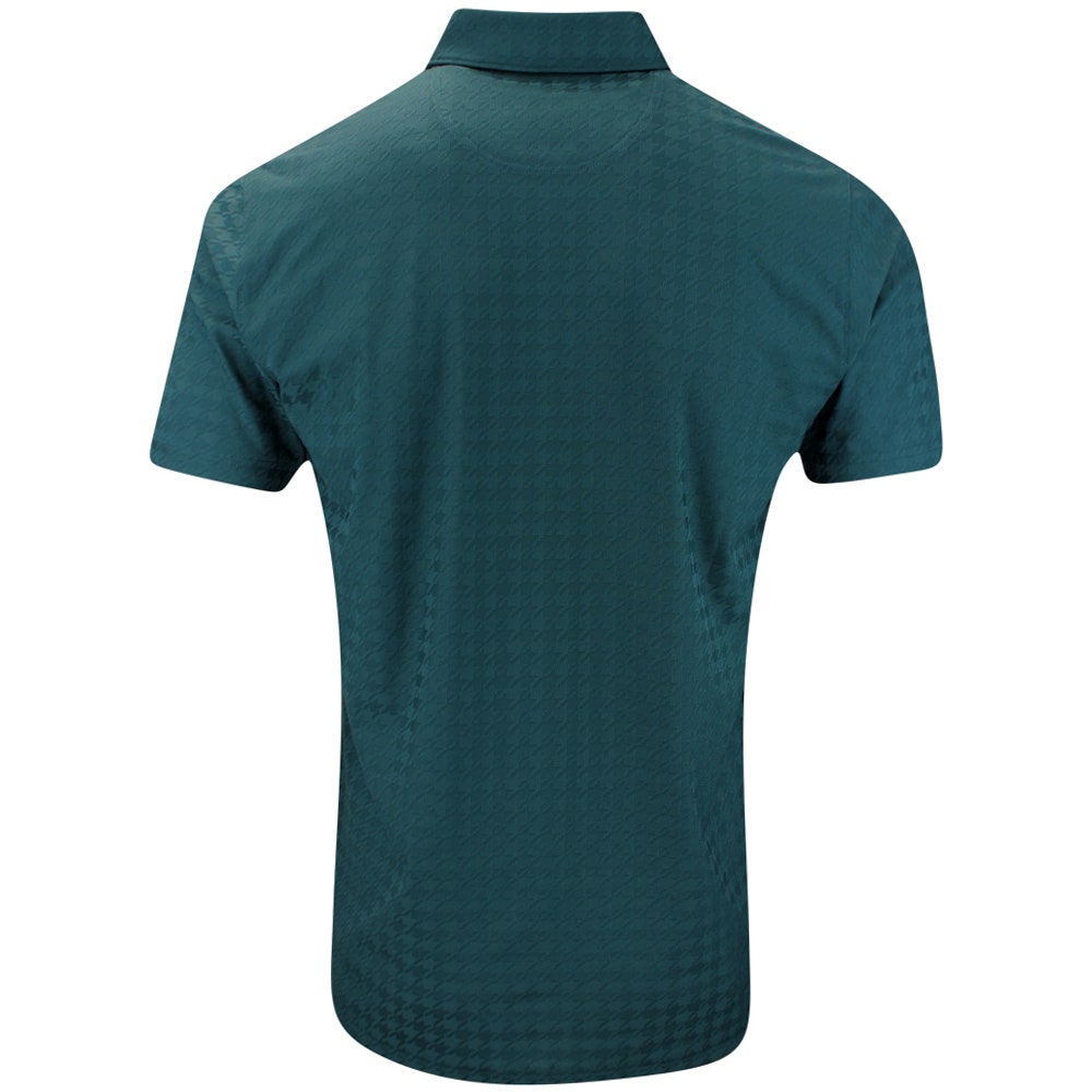 PUMA Golf Shirt - Mattr Houndstooth Polo - Green Terrain AW25
