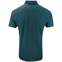 PUMA Golf Shirt - Mattr Houndstooth Polo - Green Terrain AW25