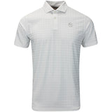 PUMA Golf Shirt - Mattr Houndstooth Polo - White Glow AW25