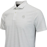 PUMA Golf Shirt - Mattr Houndstooth Polo - White Glow AW25