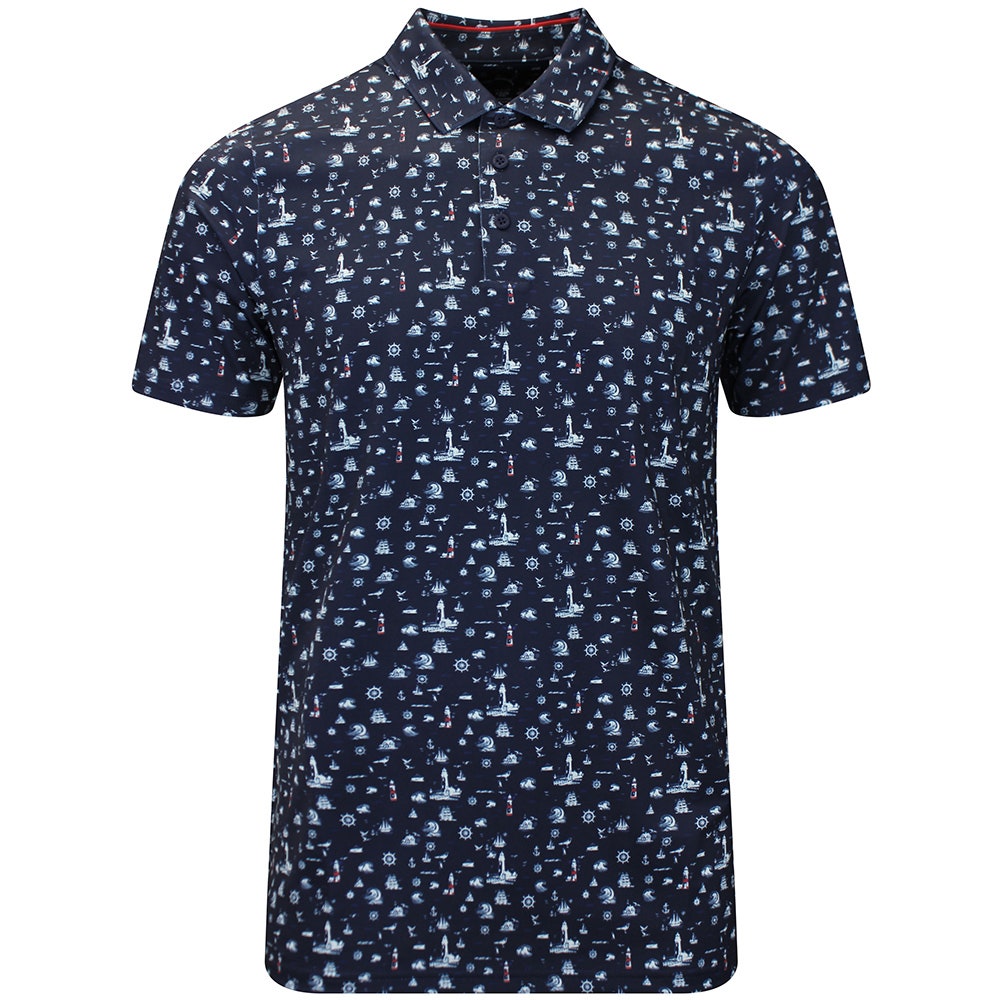 PUMA Golf Shirt - Mattr Lighthouse Polo - Deep Navy SS26