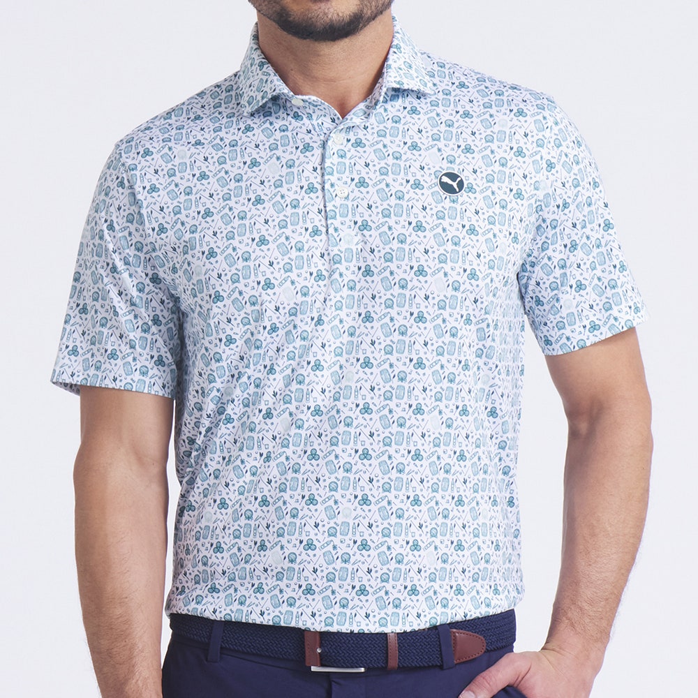 PUMA Golf Shirt - Mattr Port Polo - Green Terrain AW25