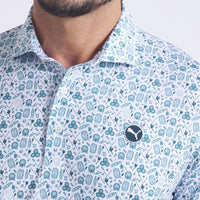 PUMA Golf Shirt - Mattr Port Polo - Green Terrain AW25