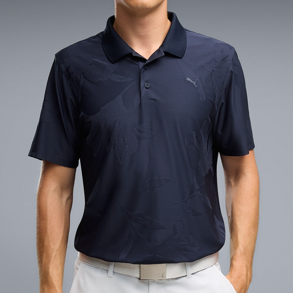 PUMA Golf Shirt - MATTR Prima Bloom Polo - Deep Navy AW26