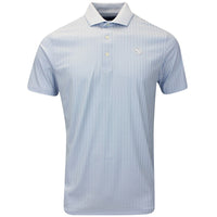 PUMA Golf Shirt - Mattr Stripe Jacquard Polo - Haute Tropic AW25