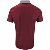 PUMA Golf Shirt - Mattr Stripe Jacquard Polo - Ruby Shimmer AW25