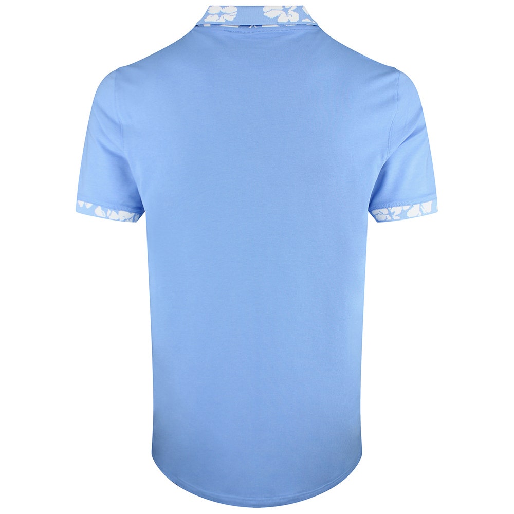 PUMA Golf Shirt - Modalon Floral Rib Polo - Team Light Blue SS26
