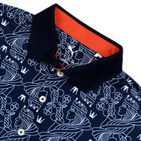 PUMA Golf Shirt - Pique Royal Polo - Deep Navy SS25