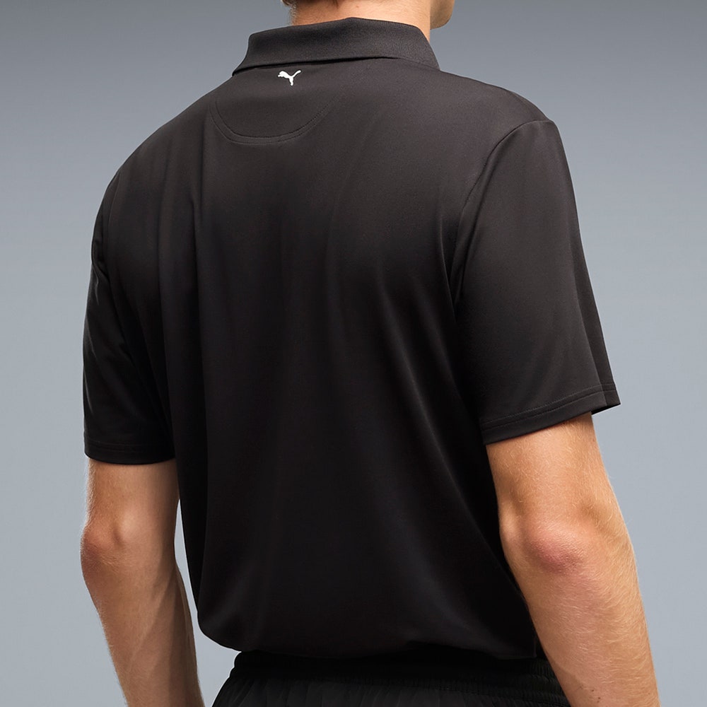 PUMA Golf Shirt - PTC Tipped Polo - Black AW26