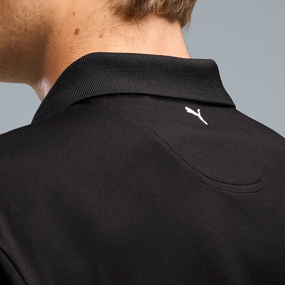 PUMA Golf Shirt - PTC Tipped Polo - Black AW26
