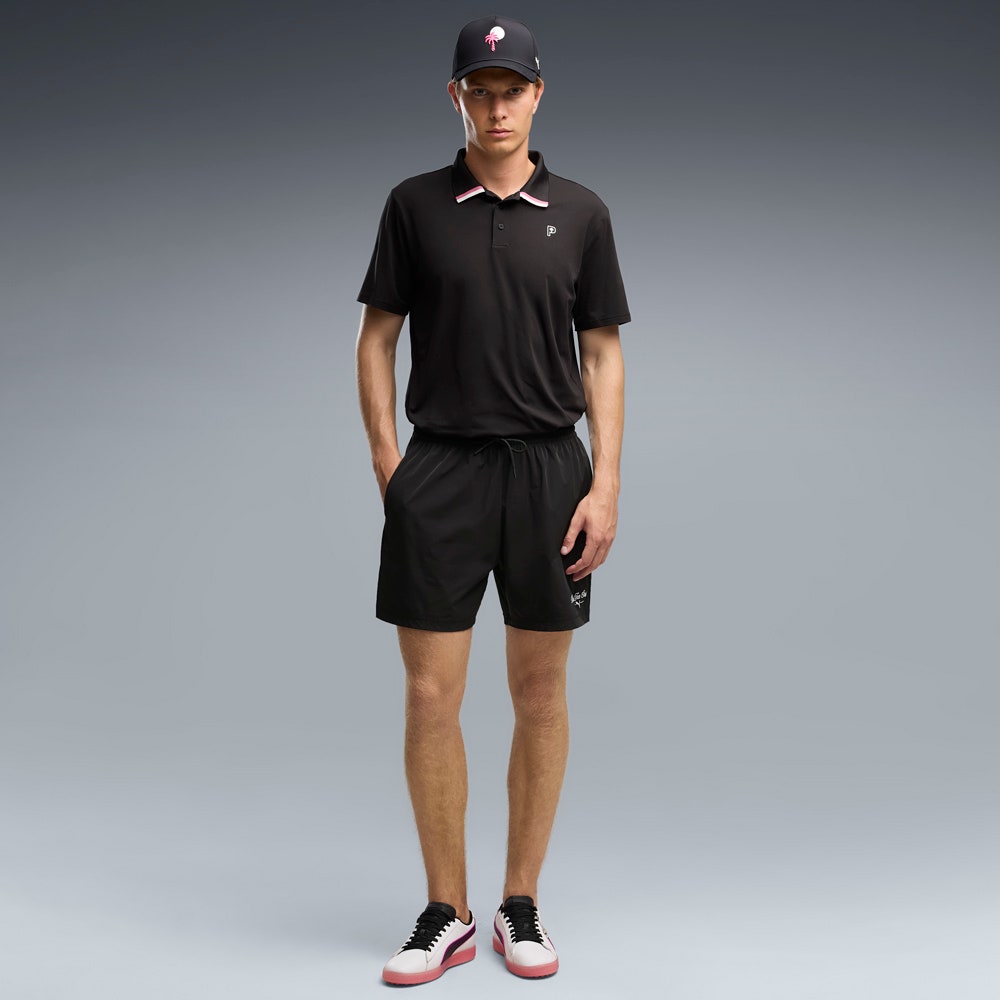 PUMA Golf Shirt - PTC Tipped Polo - Black AW26