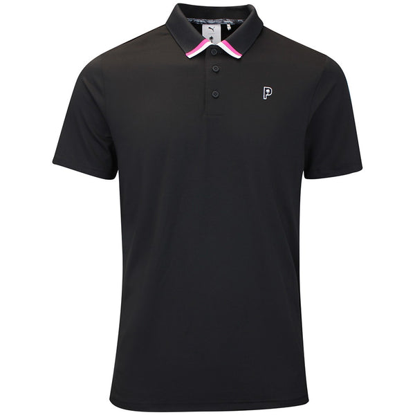 PUMA Golf Shirt - PTC Tipped Polo - Black AW26