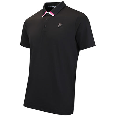 PUMA Golf Shirt - PTC Tipped Polo - Black AW26